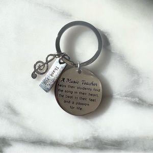 🎄Music Teacher Keychain Charm